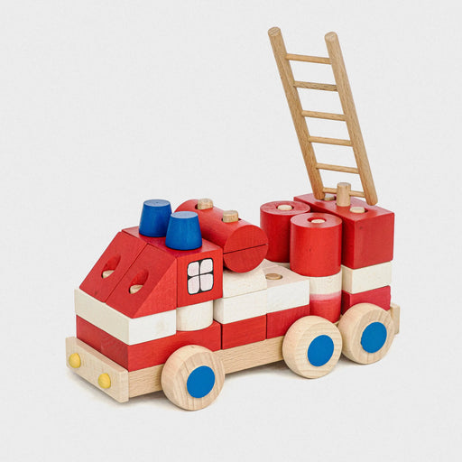 Camion de pompier en bois par TARNAWA TOYS • bois, camion, enfant, JOUET, NEW