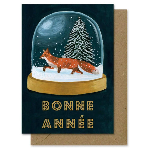 CARTE BONNE ANNEE RENARD AVEC ENVELOPPE par MELANIE VOITURIEZ • beau, environnement, fabriqué à la 
