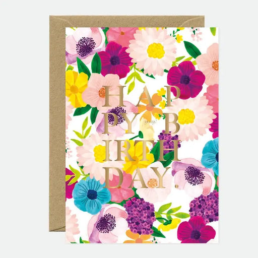 CARTE Gold Lilac Bday par ALL THE WAYS TO SAY • Amour, beau, bureau, célébrer, fabriqué à la main