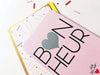 CARTE A GRATTER -ANNONCE GROSSESSE /BEBE EN ROUTE par PAMELA LOOPS • annonce, bebe, carte, 
