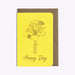 CARTE HAPPY DAY FLOWERS - jaune par Les Éditions du Paon • Amour, beau, bureau, CHRISTMAS, célébrer