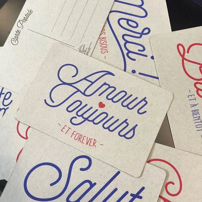 CARTE ’SALUT,COMMENT ÇA VA ? ’ par CHARLIE’S DREAM • beau, bureau, carte, carte postale, fabriqué à 