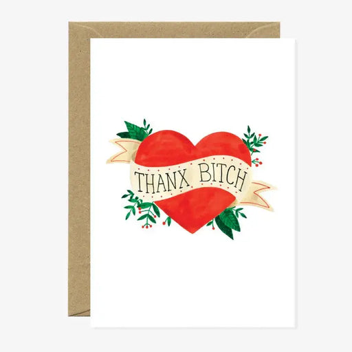 CARTE THANX BITCH par ALL THE WAYS TO SAY • Amour, beau, CHRISTMAS, célébrer, fabriqué à la main