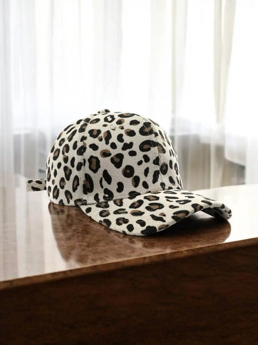 Casquette motif léopard par Collection PREMIER ETAGE • automne, BYREN | ÉLINE L’ATELIER, léopard,
