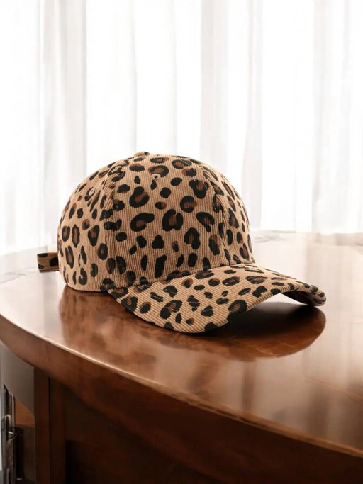Casquette motif léopard par Collection PREMIER ETAGE • automne, BYREN | ÉLINE L’ATELIER, léopard,