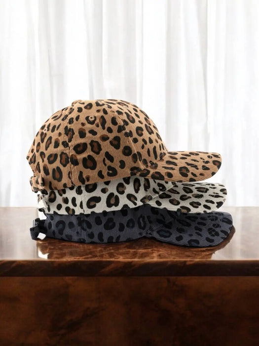 Casquette motif léopard par Collection PREMIER ETAGE • automne, BYREN | ÉLINE L’ATELIER, léopard,