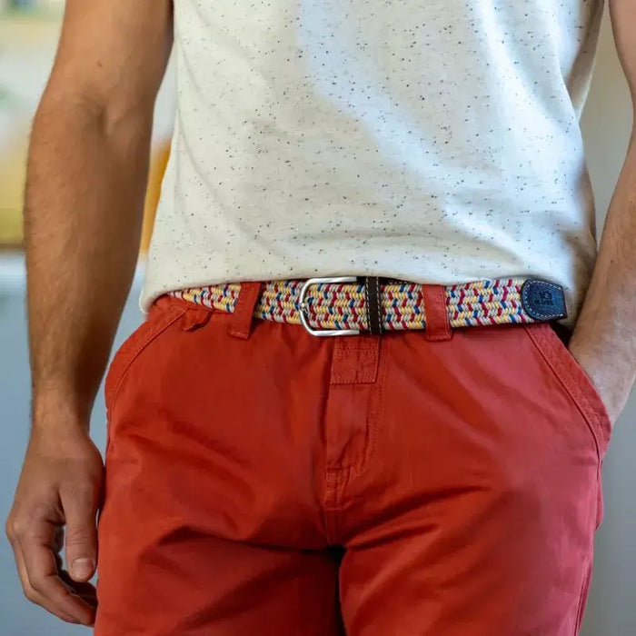 CEINTURE EN COTON CIRÉ ÉLASTIQUE par BILLYBELT • BACK TO SCHOOL, cocooning, couleurs, joyeux, made