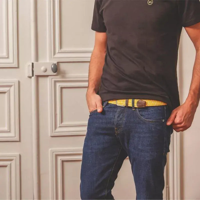 CEINTURE EN COTON CIRÉ ÉLASTIQUE par BILLYBELT • BACK TO SCHOOL, cocooning, couleurs, joyeux, made