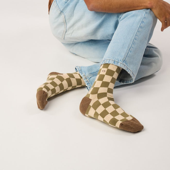CHAUSSETTES EN COTON PEIGNÉ - Fantaisie