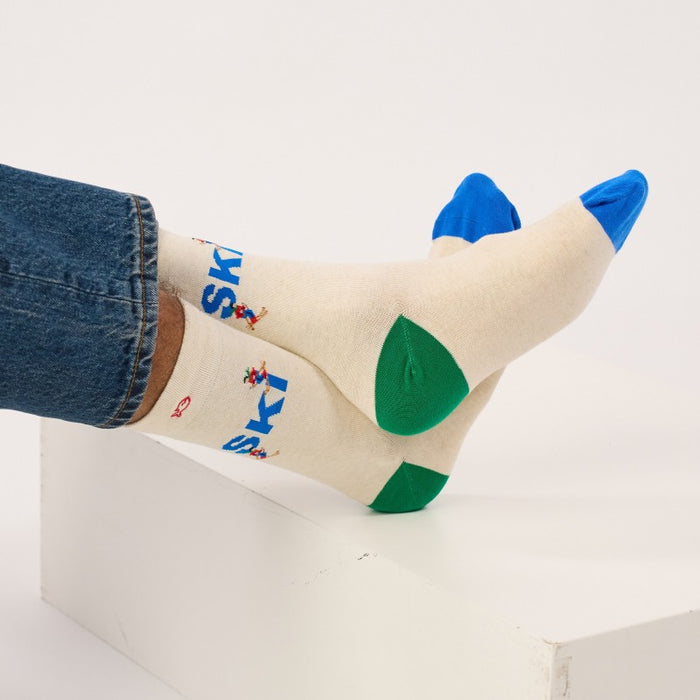 CHAUSSETTES EN COTON PEIGNÉ - Fantaisie