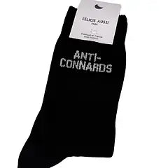 CHAUSSETTES ANTI-CONNARDS - noir par FELICIE AUSSI • accessoire, BACK TO SCHOOL, beau, chaussette,