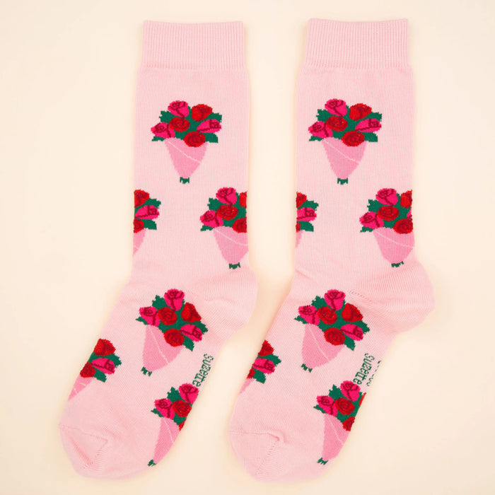 Chaussettes Bouquet de Roses par COUCOU SUZETTE • accessoire, beau, cadeau, chaussette, fashion