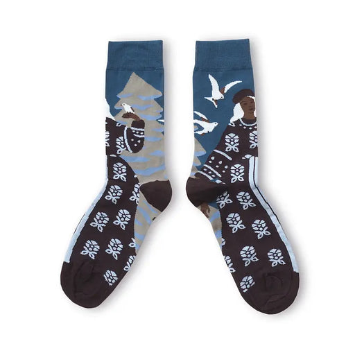 CHAUSSETTES LA BRODERIE D’ARGENT par KOLORO STUDIO • accessoire, ALSACE, beau, cadeau, chaussette
