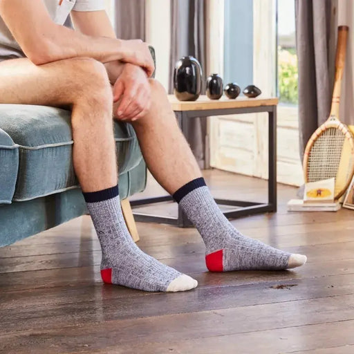 CHAUSSETTES EN COTON EPAIS par BILLYBELT • BACK TO SCHOOL, bois, couleurs, joyeux, NEW