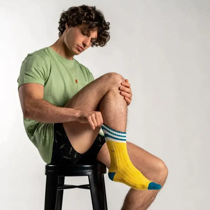 CHAUSSETTES EN COTON EPAIS par BILLYBELT • BACK TO SCHOOL, bois, couleurs, joyeux, NEW