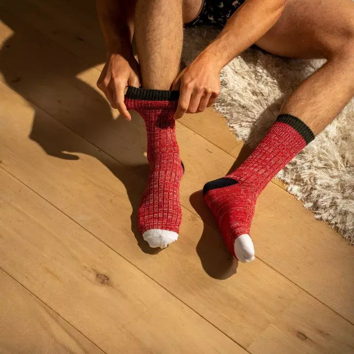 CHAUSSETTES EN COTON EPAIS par BILLYBELT • BACK TO SCHOOL, bois, couleurs, joyeux, NEW