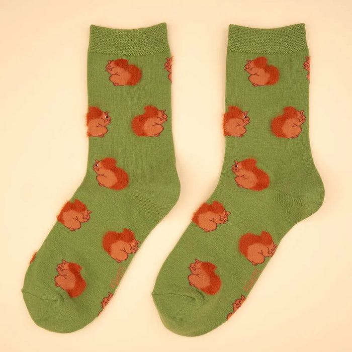 Chaussettes Écureuil par COUCOU SUZETTE • accessoire, Accessoires Mode Femme, automne, beau, cadeau