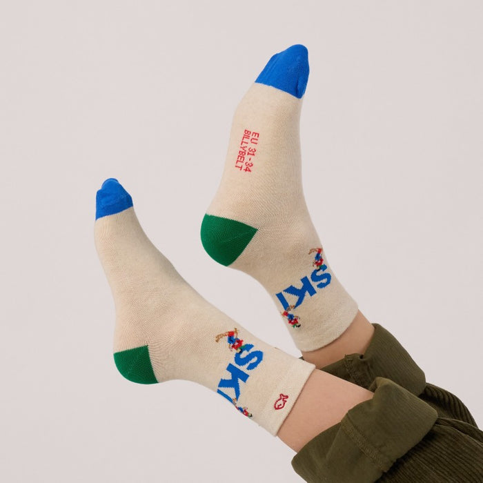 CHAUSSETTES KIDS EN COTON PEIGNÉ - Fantaisie