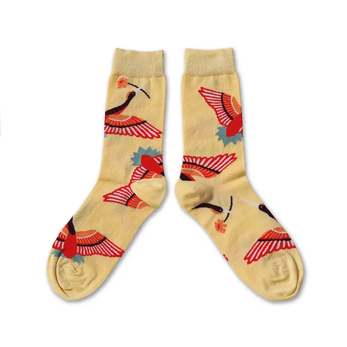 CHAUSSETTES L’OISEAU DANSANT par KOLORO STUDIO • accessoire, ALSACE, beau, cadeau, chaussette