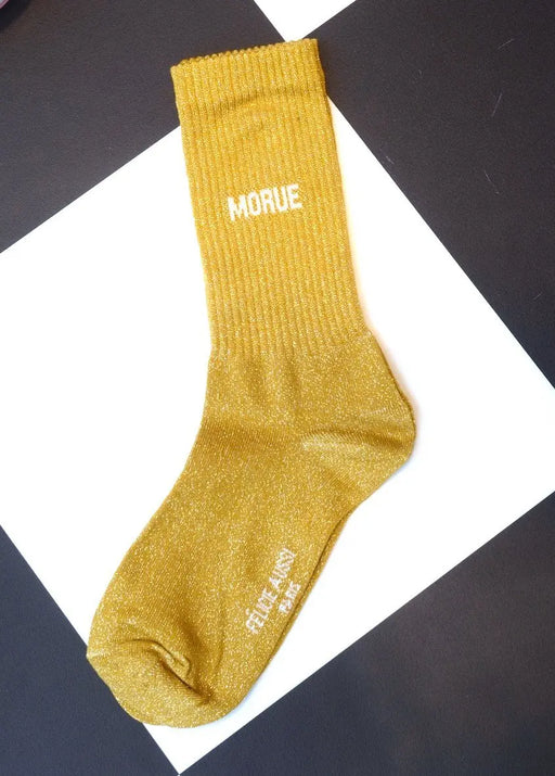 CHAUSSETTE MORUE PAILLETTE par FELICIE AUSSI • accessoire, beau, cadeau, chaussette, embellir
