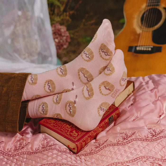 Chaussettes Panier de Champignons par COUCOU SUZETTE • accessoire, Accessoires Mode Femme, automne,