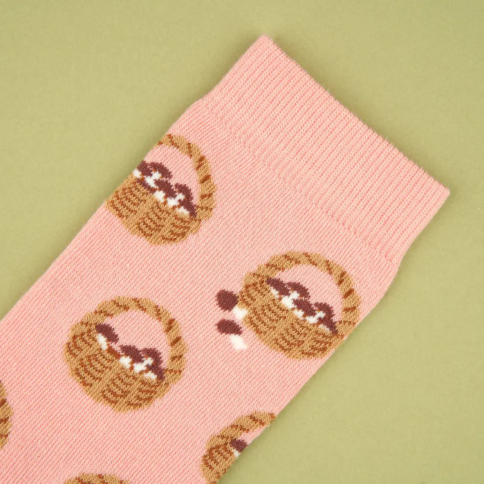 Chaussettes Panier de Champignons par COUCOU SUZETTE • accessoire, Accessoires Mode Femme, automne,