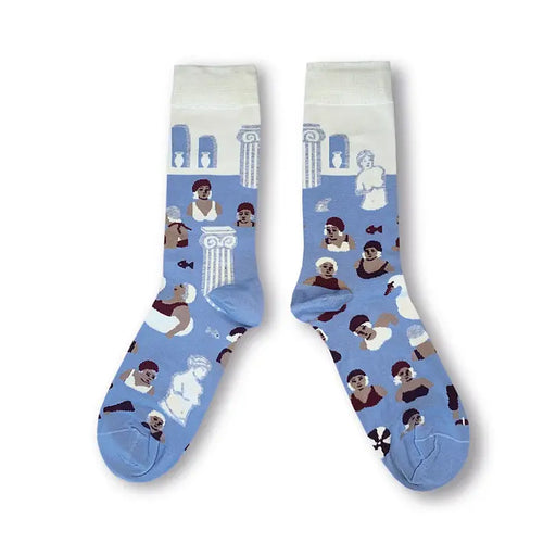 CHAUSSETTES LA RETRAITE THERMALE par KOLORO STUDIO • accessoire, ALSACE, beau, cadeau, chaussette