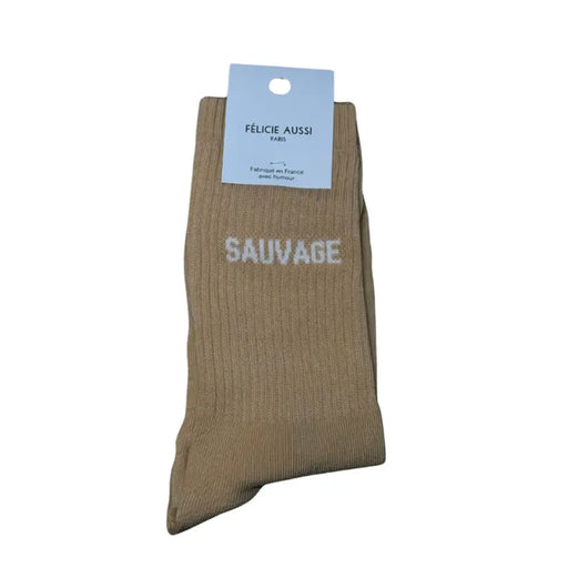 CHAUSSETTES SAUVAGE - sable par FELICIE AUSSI • accessoire, beau, cadeau, chaussette, fashion