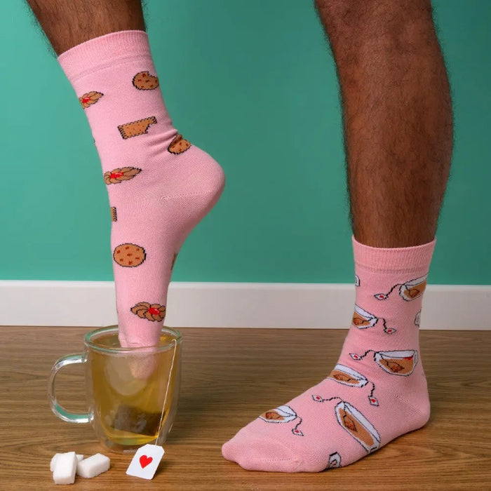CHAUSSETTES TEA TIME par COUCOU SUZETTE • accessoire, Accessoires Mode Femme, beau, cadeau,