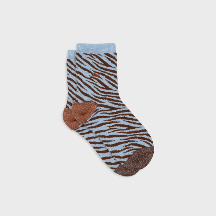 Chaussettes zèbre pailletées