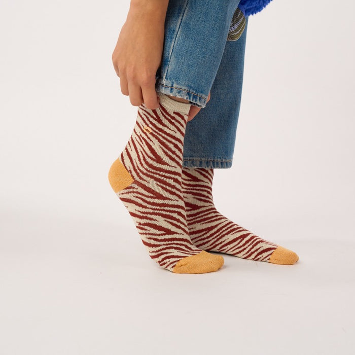 Chaussettes zèbre pailletées