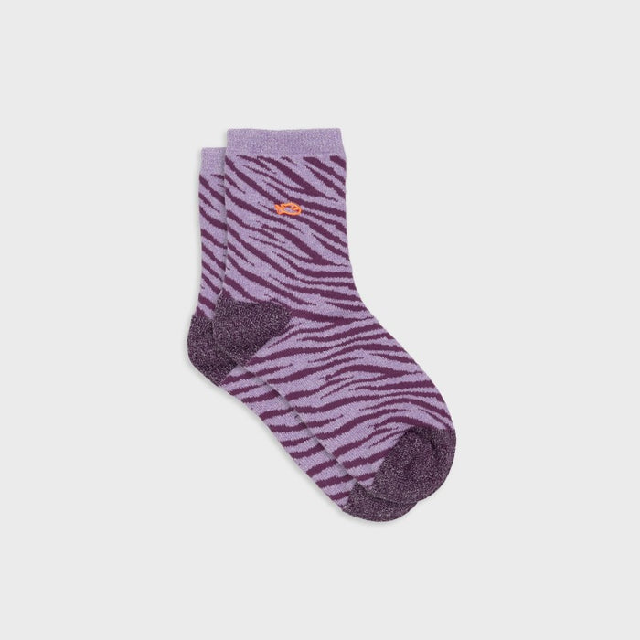 Chaussettes zèbre pailletées