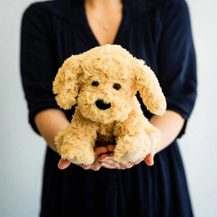 Chien bouclé bouillotte Warmies par Collection PREMIER ETAGE • doudou, NEW, SOFRAMAR
