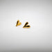 Clous d’oreilles en forme de cœur doré par DUESTELLE ITALIA • accessoires, bijoux, dressing,