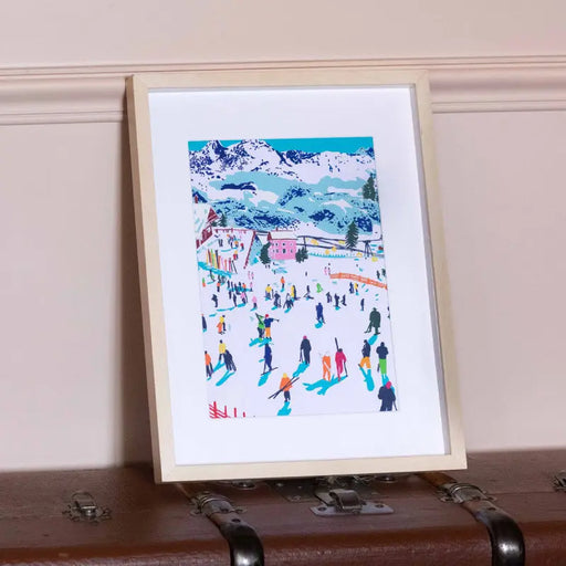 Coffret peinture au numéro - Skiing Among Montains par Katie Smith LA PETITE EPICERIE • beau,