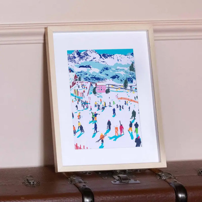 Coffret peinture au numéro - Skiing Among Montains par Katie Smith LA PETITE EPICERIE • beau,