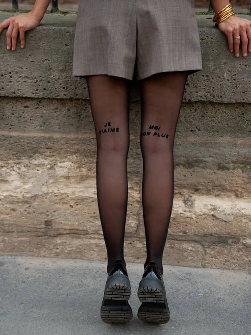 COLLANT - JE T’AIME MOI NON PLUS par BONS BAISERS DE PANAME • BACK TO SCHOOL, beau, design,