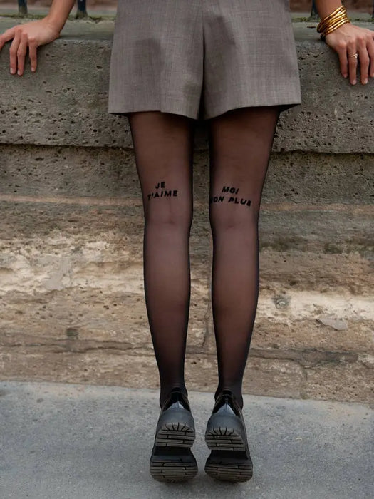 COLLANT - JE T’AIME MOI NON PLUS par BONS BAISERS DE PANAME • BACK TO SCHOOL, beau, design,