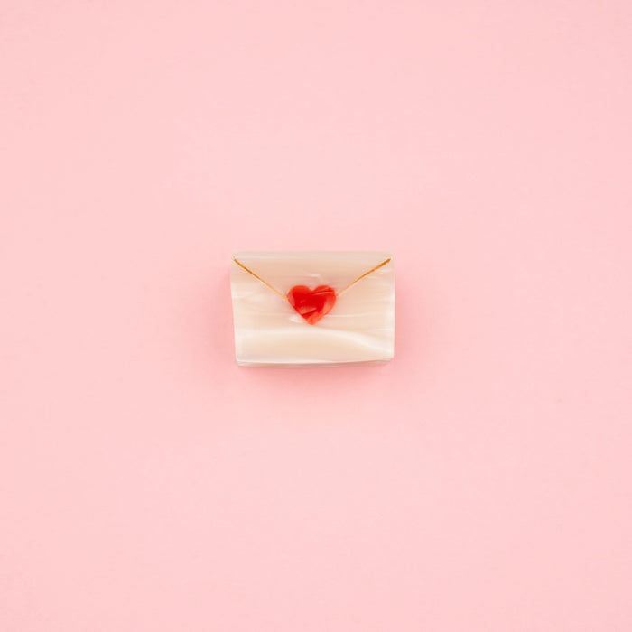 Mini pince à cheveux Lettre d'Amour