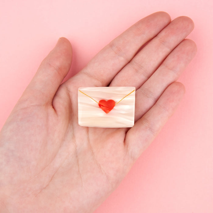 Mini pince à cheveux Lettre d'Amour