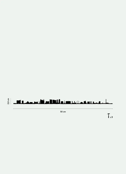 Décor Mural - Skyline LAS VEGAS - Black (50cm) par THE LINE • made in france, NEW, poker, USA