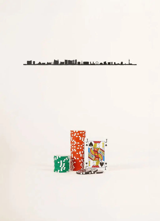 Décor Mural - Skyline LAS VEGAS - Black (50cm) par THE LINE • made in france, NEW, poker, USA
