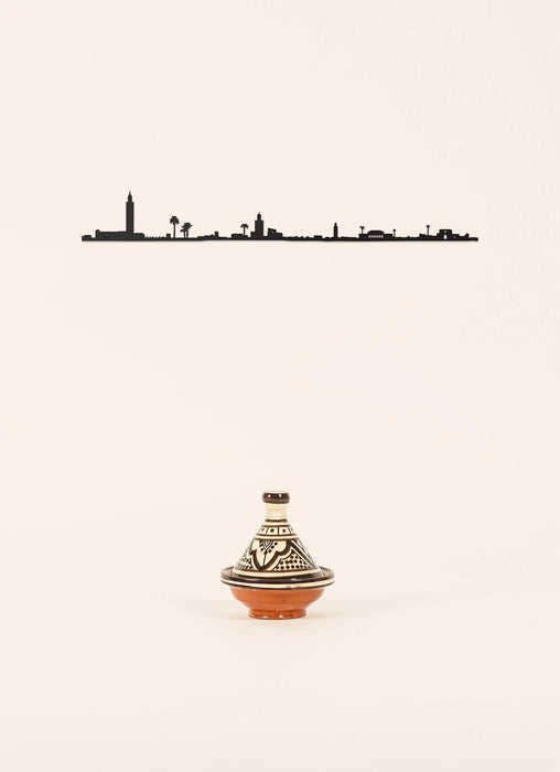 Décor Mural - Skyline Marrakech - Black (50cm) par THE LINE • AFRIQUE, DECORATION, made in france,