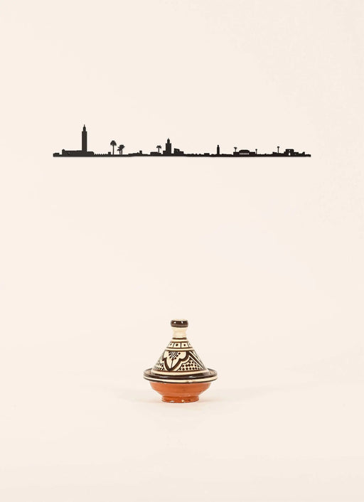 Décor Mural - Skyline Marrakech - Black (50cm) par THE LINE • AFRIQUE, DECORATION, made in france,