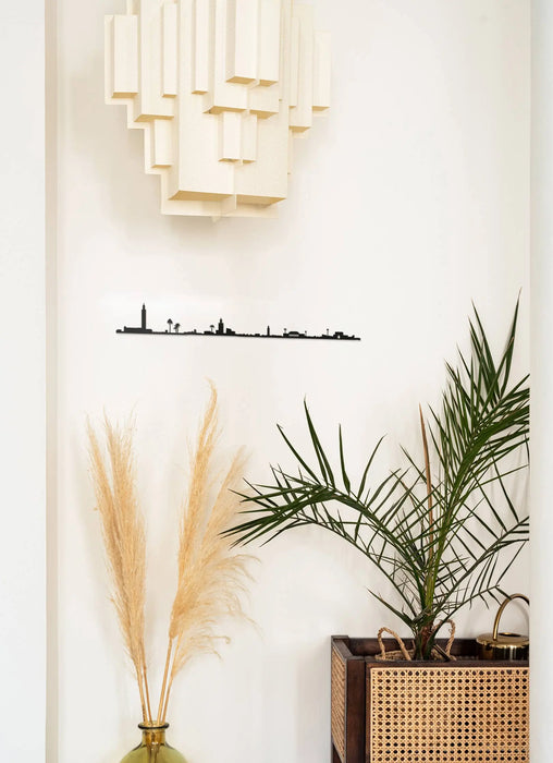 Décor Mural - Skyline Marrakech - Black (50cm) par THE LINE • AFRIQUE, DECORATION, made in france,