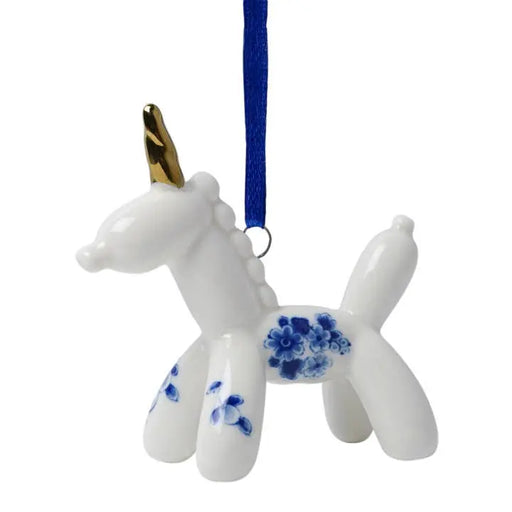 Décoratif de Noël - Balloon Licorne Céramique par HEINEN DELFTS BLAUW • CHRISTMAS, LICORNE, NEW