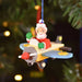 DECORATION DE SAPIN -LUTIN/AVION - par GRAUPNER HOLZMINIATUREN • accessoires, bois, boite a musique,