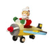 DECORATION DE SAPIN -LUTIN/AVION - par GRAUPNER HOLZMINIATUREN • accessoires, bois, boite a musique,
