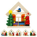 DECORATION DE SAPIN -PERE NOËL /MAISON -6 MOTIFS DIFFERENTS par GRAUPNER HOLZMINIATUREN • 