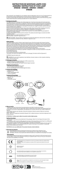 Lampe décorative Coki blanche - petit format
